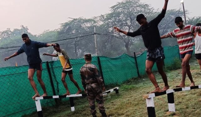 Agniveer Bharti: दूसरे दिन 240 ने पहली बाधा की पार, 3264 अभ्यर्थियों ने लगायी दौड़