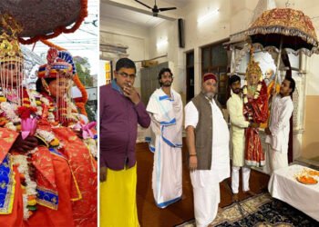 Varanasi: जनमानस की तर्ज पर रामजानकी मठ में तीन दिवसीय राम विवाहोत्सव की निभायी जाती है परम्परा