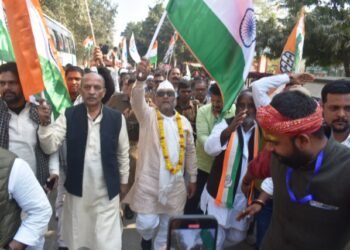 कांग्रेस की प्रादेशिक भारत जोड़ो यात्रा का काशी में भव्य स्वागत