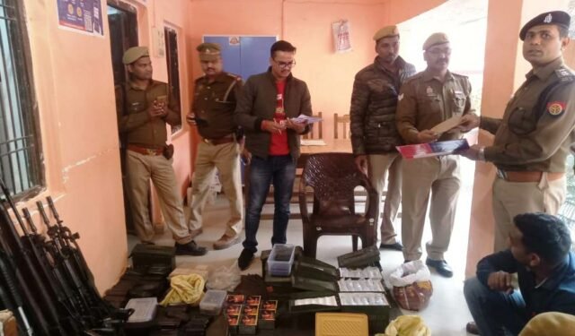 एसीपी सारनाथ ने चौबेपुर थाने का किया वार्षिक निरीक्षण