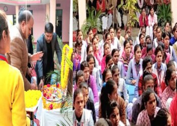 नव प्रवेशी विद्यार्थियों को पढ़ाया गया अनुशासन का पाठ