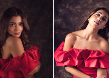 दृश्यम -2 की एक्ट्रेस ने लाल ड्रेस में कराया हॉट फोटोशूट