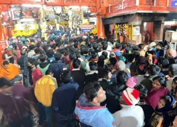 नव वर्ष पर मार्कंडेय महादेव मंदिर में भक्तों की उमड़ी भीड़