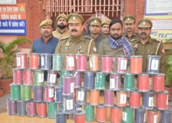 30 किलो प्रतिबंधित मंझे के साथ युवक गिरफ्तार