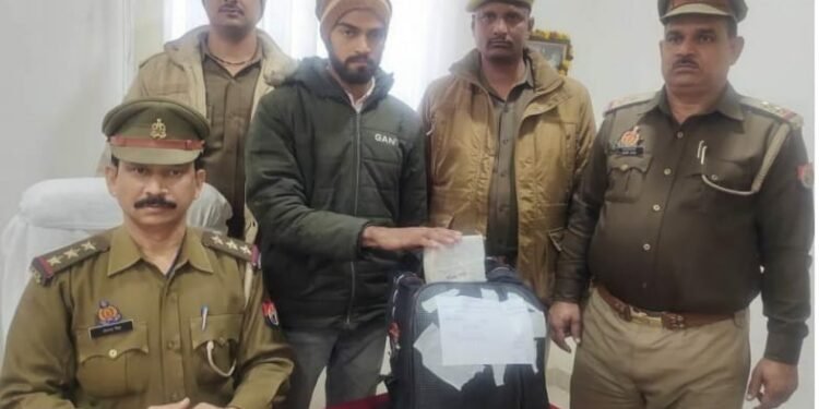 45 पाउच शराब के साथ एक गिरफ्तार