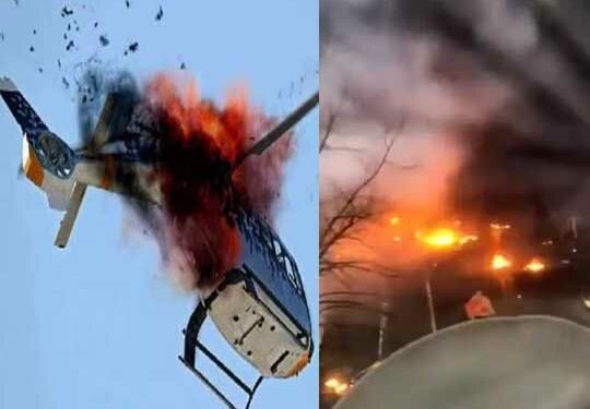 यूक्रेन की राजधानी कीव में हेलिकॉप्टर क्रैश, गृहमंत्री समेत 18 की मौत