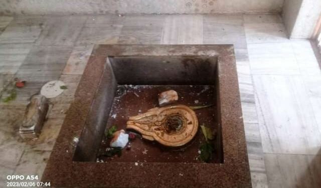 अराजकतत्वों ने तोड़ी शिव, हनुमान और नंदी की प्रतिमा, पुलिस जांच में जुटी