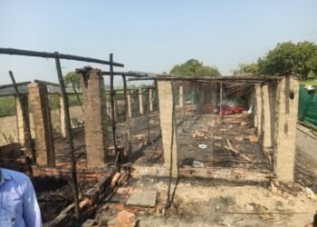 पोल्ट्री फॉर्म में आग लगने से हजारों रुपये की मुर्गी व चूजे जलकर रख