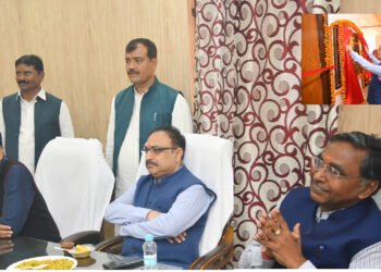 चालक संघ के नव निर्मित कार्यालय का विभागाध्यक्ष ने किया उद्घाटन