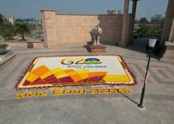 नगर निगम नें फूलो से अत्यंत आकर्षक रंगोली का किया उद्घाटन