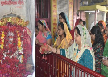 Navratri 2023: शिव की नगरी में शक्ति की आराधना, पहले दिन भक्तों ने मां मुख निर्मालिका गौरी का किया दर्शन