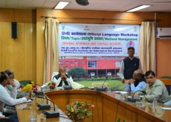 भारतीय कृषक अनुसंधान परिषद में जल एवं जलाक्रांत भूमि प्रबंधन विषय पर आयोजित हुई कार्यशाला