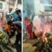 Holika Dahan: वाराणसी में होलिका में लगाई गई आग