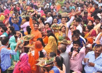 नहाय खाय के साथ चैती छठ शुरू