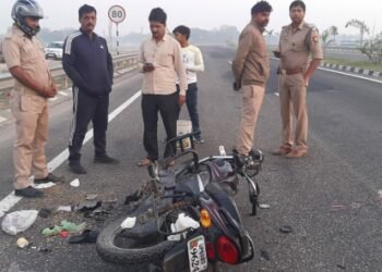 रिंग रोड पर हादसे में बाइक सवार की मौत