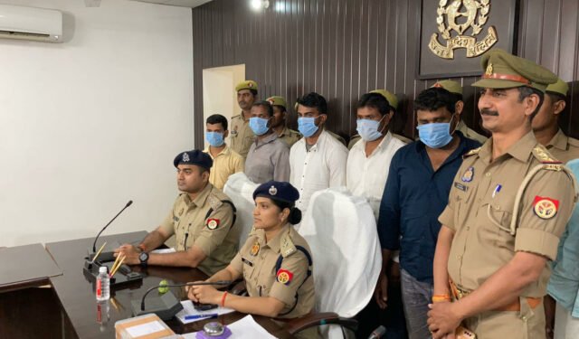 हाईवे पर लूट की वारदात को अंजाम देने वाले आठ अभियुक्त गिरफ्तार