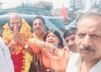 मोहनलालगंज के परेहटा में विराट रूद्र महायज्ञ व निकाली गई विशाल कलश यात्रा