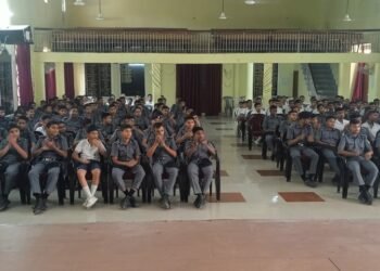 सरोजनीनगर में यूपी सैनिक स्कूल के छात्रों को दी गई मलेरिया से बचाव की जानकारी