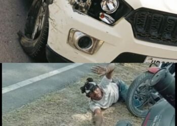 लखनऊ के मोहनलालगंज सिसेंडी मार्ग पर स्कार्पियो की टक्कर से बाइक चालक की मौत दो युवक हुए घायल