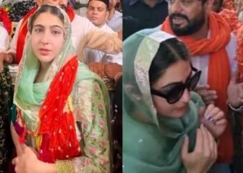 अजमेर शरीफ पहुंचीं एक्ट्रेस सारा अली खान,बांधा मन्नत का धागा,लोगों को भाया विक्की-सारा का दिलभरा अंदाज
