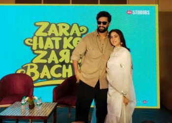 जरा हटके जरा बचके के प्रमोशन के सिलसिले में नवाबों के शहर, लखनऊ पहुँचे विक्की-सारा