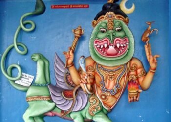 भोलेनाथ का शरभ अवतार जिनके व्दारा नरसिंह अवतार को शांत किया गया