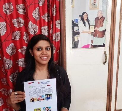 लखनऊ की पेपर ज्वेलरी डिजाइनर वर्षा श्रीवास्तव को नगर निगम लखनऊ का ब्रांड एम्बेसडर बनाया गया