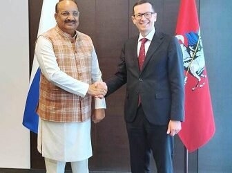 मॉस्को के सरकारी प्रतिनिधियों से मिले उद्यान मंत्री दिनेश प्रताप सिंह