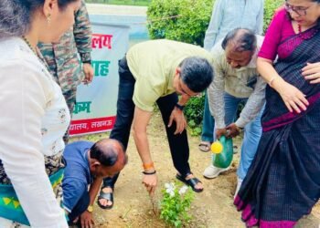 वन महोत्सव सप्ताह के दौरान लखनऊ विश्वविद्यालय में वृक्षारोपण अभियान