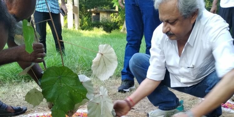 लखनऊ नवाब वाजिद अली शाह प्राणि उद्यान में वृक्षारोपण अभियान की शुरुआत