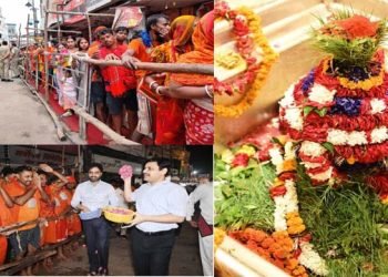 Kashi Vishwanth Darshan: सावन के तीसरे सोमवार काशी विश्वनाथ के दर्शन को लगी भक्तों की कतार, अर्द्धनारीश्वर स्वरुप में होगा आज बाबा का दर्शन