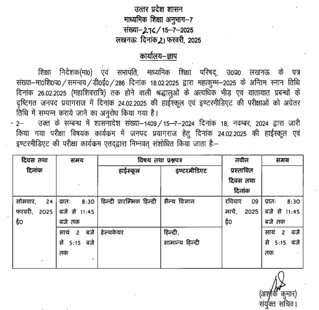 UP Board Exam