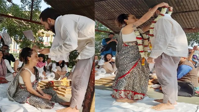 एक दूजे के हुए ईवान और डेनियला: सारंगनाथ मंदिर में हिन्दू रीति-रिवाज़ से रचाई शादी, कहा- “इंडियन कल्चर इज ग्रेट… इंडिया इज ग्रेट कंट्री… हर-हर महादेव…”