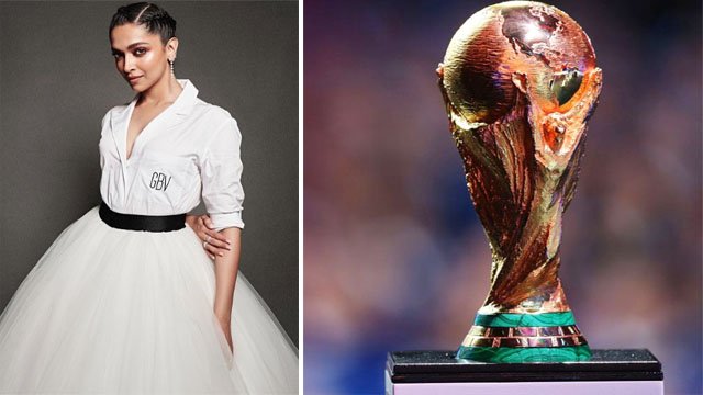 दीपिका पादुकोण करेंगी फीफा वर्ल्ड कप ट्रॉफी का अनावरण Deepika Padukone to unveil FIFA World Cup trophy