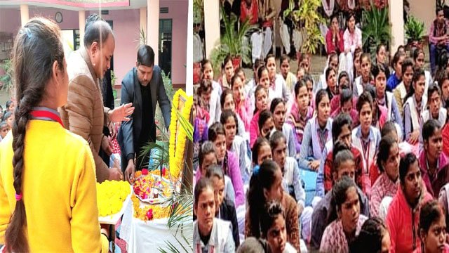 नव प्रवेशी विद्यार्थियों को पढ़ाया गया अनुशासन का पाठ