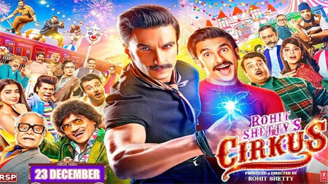Circus Trailer: इलेक्ट्रिक मैन बने रणवीर सिंह, एंटरटेनमेंट का मिलेगा डबल डोज, देखें Video circus movie poster