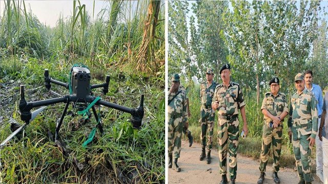 पंजाब बॉर्डर पर बीएसएफ के जवानों ने पाकिस्तानी ड्रोन को मार गिराया