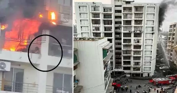 अहमदाबाद: 7 मंजिला बिल्डिंग में लगी आग, 15 वर्षीय युवती की मौत