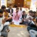 छात्रों ने कॉलेज प्रशासन का किया पिंडदान