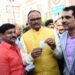 deputy cm brajesh ptathak during innougurating charbag station parking
