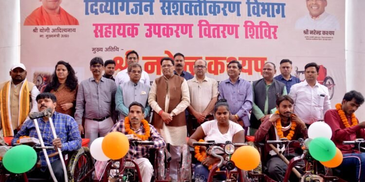 दिव्यांगजनों के विकास की नव गाथा लिखेगी योगी सरकार : नरेन्द्र कश्यप