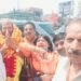 मोहनलालगंज के परेहटा में विराट रूद्र महायज्ञ व निकाली गई विशाल कलश यात्रा