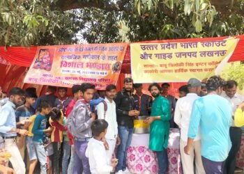 ज्येष्ठ माह के तीसरे शनिवार को जगह-जगह लगाया गया हनुमानजी को भोग