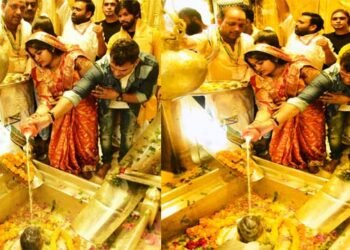 भोजपुरी के सुपरस्टार खेसारी लाल यादव ने सपरिवार बाबा धाम में नवाया शीश